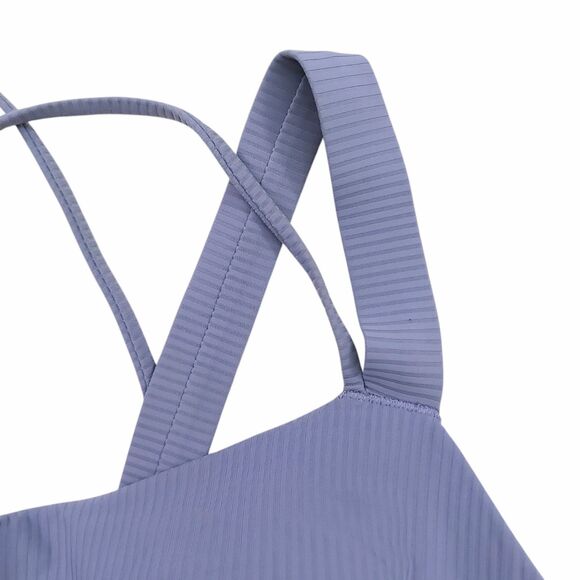 Lululemon Ribbed Bra Womens 10/12 Lilac Like a Cloud Longline D/DD Cup Yoga - Picture 7 of 12